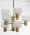 Swedish nine light brass and crystal chandelier, 1960/70's.